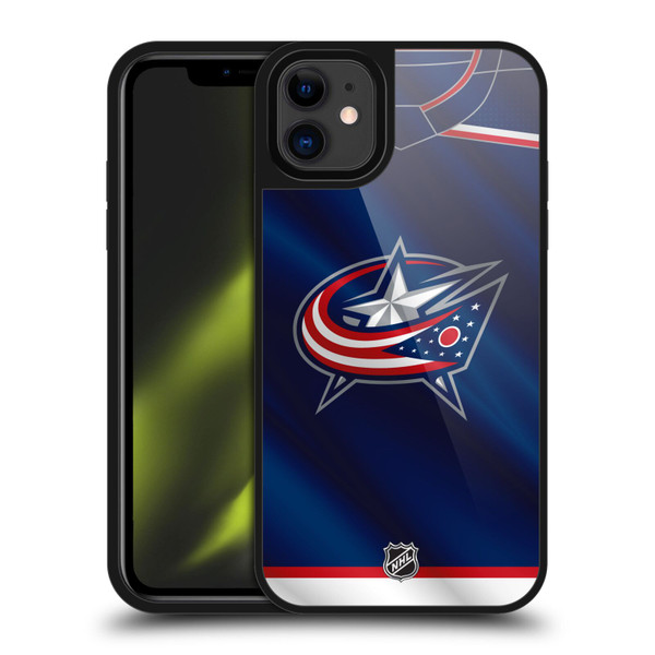 NHL Columbus Blue Jackets Jersey Gel Armour Case For Apple iPhone 11
