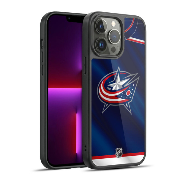 NHL Columbus Blue Jackets Jersey Gel Armour Case For Apple iPhone 13 Pro Max