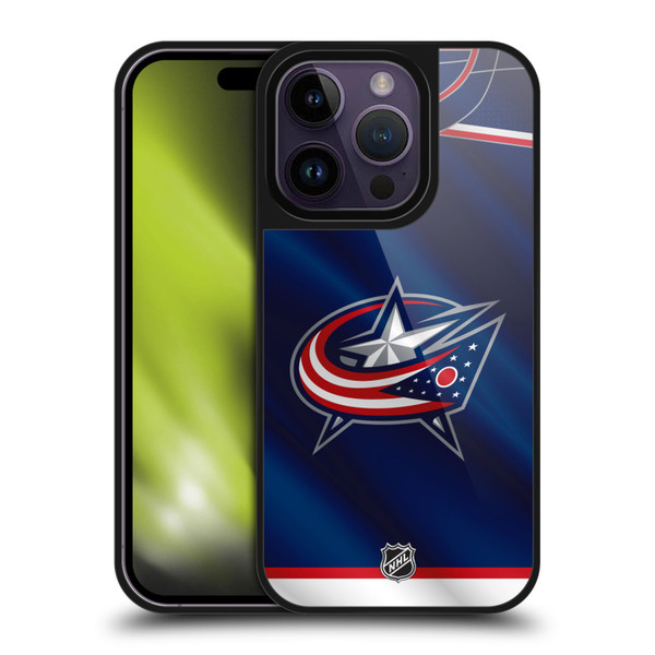 NHL Columbus Blue Jackets Jersey Gel Armour Case For Apple iPhone 14 Pro