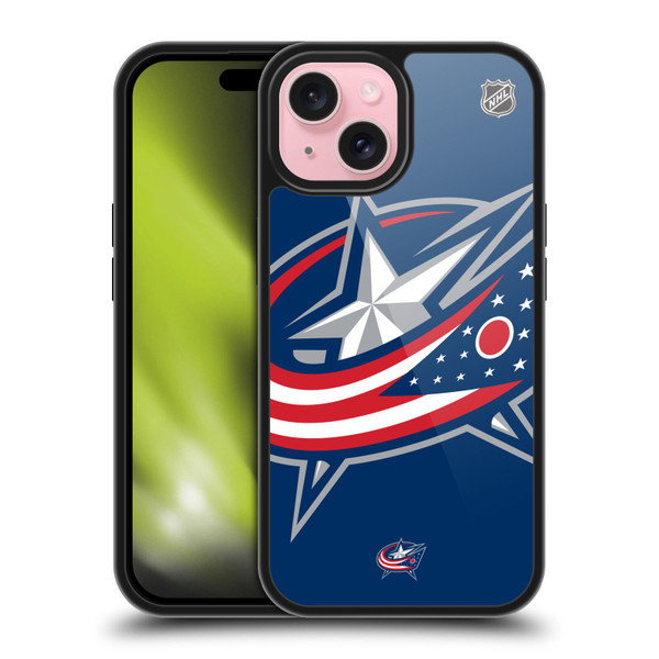 NHL Columbus Blue Jackets Oversized Gel Armour Case For Apple iPhone 15