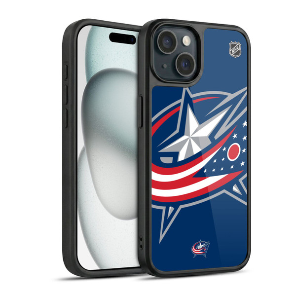 NHL Columbus Blue Jackets Oversized Gel Armour Case For Apple iPhone 15