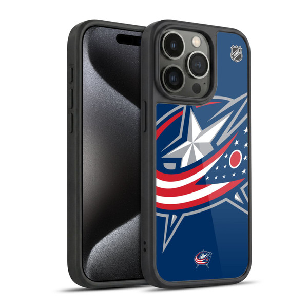 NHL Columbus Blue Jackets Oversized Gel Armour Case For Apple iPhone 15 Pro