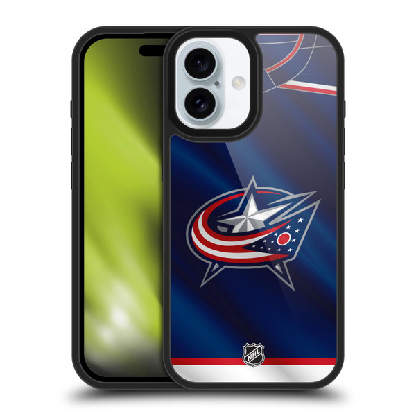 NHL Columbus Blue Jackets Jersey Gel Armour Case For Apple iPhone 16