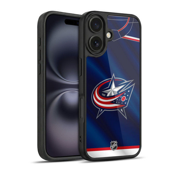 NHL Columbus Blue Jackets Jersey Gel Armour Case For Apple iPhone 16