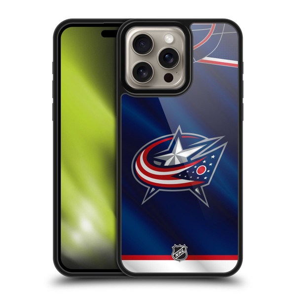 NHL Columbus Blue Jackets Jersey Gel Armour Case For Apple iPhone 16 Pro Max NHL Columbus Blue Jackets Jersey Gel Armour Case For Apple iPhone 16 Pro Max