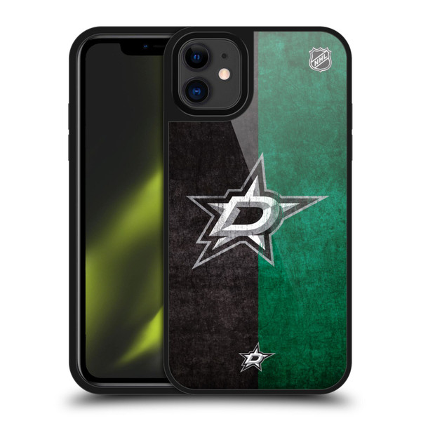 NHL Dallas Stars Half Distressed Gel Armour Case For Apple iPhone 11