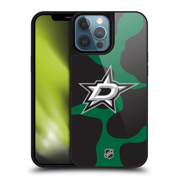 NHL Dallas Stars Cow Pattern Gel Armour Case For Apple iPhone 13 Pro Max