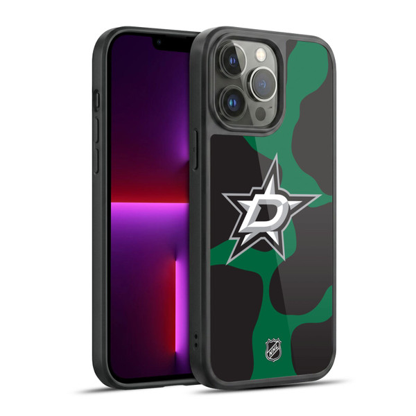 NHL Dallas Stars Cow Pattern Gel Armour Case For Apple iPhone 13 Pro Max