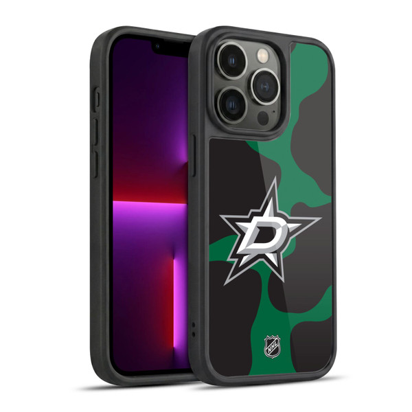 NHL Dallas Stars Cow Pattern Gel Armour Case For Apple iPhone 13 Pro