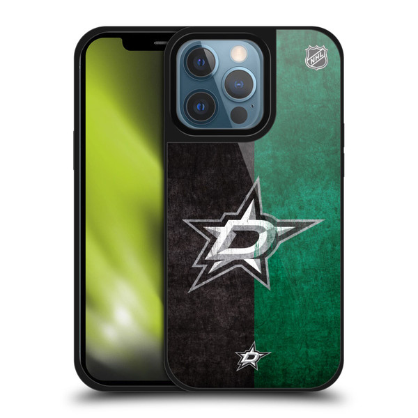 NHL Dallas Stars Half Distressed Gel Armour Case For Apple iPhone 13 Pro
