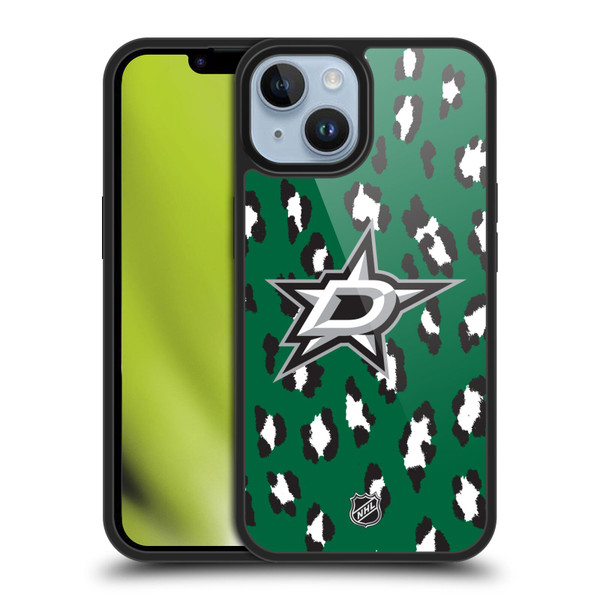 NHL Dallas Stars Leopard Pattern Gel Armour Case For Apple iPhone 14