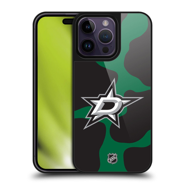 NHL Dallas Stars Cow Pattern Gel Armour Case For Apple iPhone 14 Pro Max