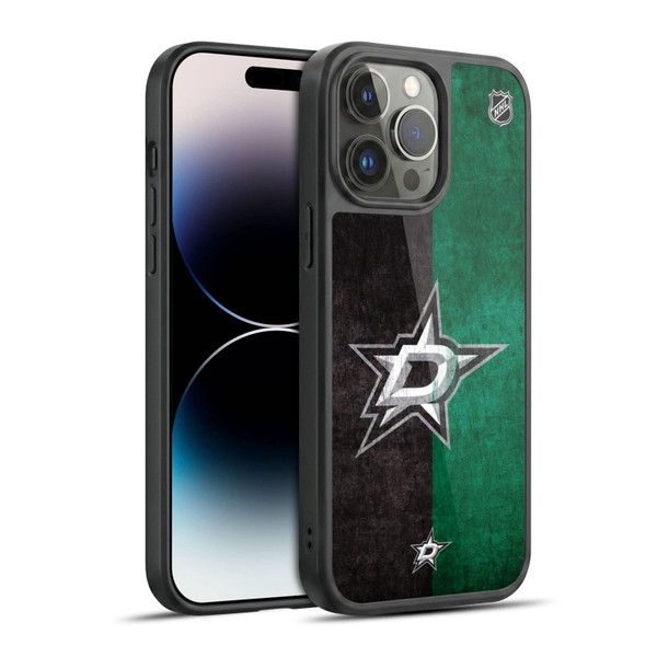 NHL Dallas Stars Half Distressed Gel Armour Case For Apple iPhone 14 Pro Max