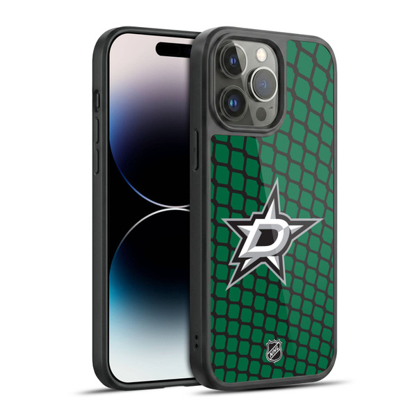 NHL Dallas Stars Net Pattern Gel Armour Case For Apple iPhone 14 Pro Max