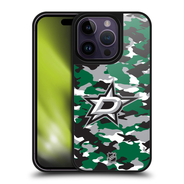 NHL Dallas Stars Camouflage Gel Armour Case For Apple iPhone 14 Pro