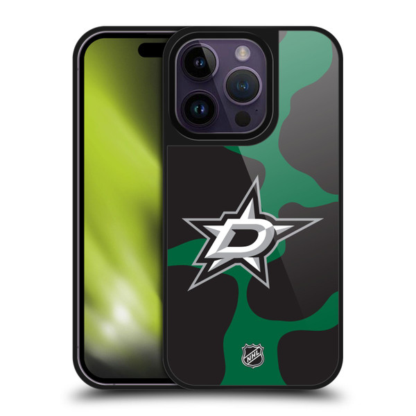 NHL Dallas Stars Cow Pattern Gel Armour Case For Apple iPhone 14 Pro