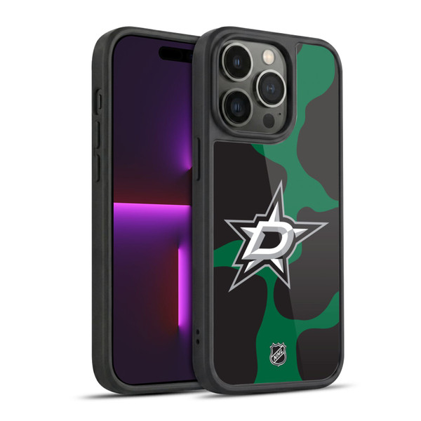 NHL Dallas Stars Cow Pattern Gel Armour Case For Apple iPhone 14 Pro