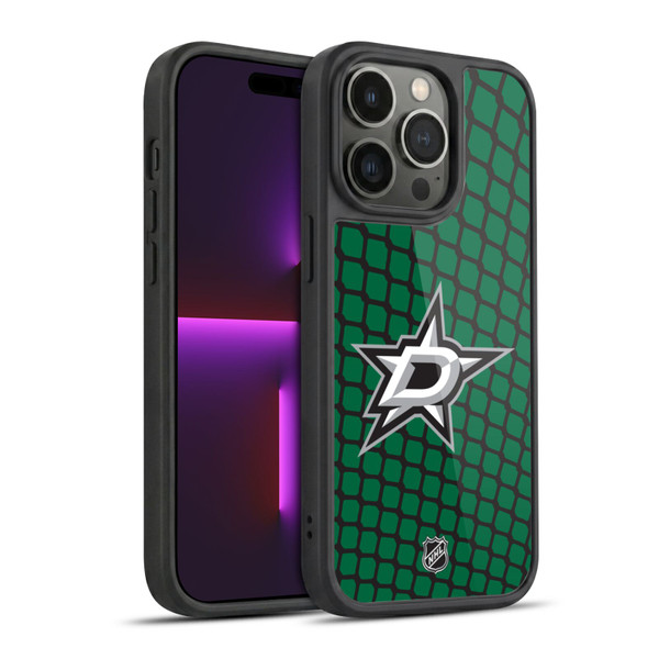 NHL Dallas Stars Net Pattern Gel Armour Case For Apple iPhone 14 Pro