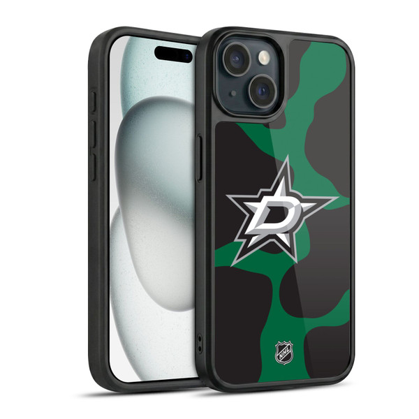 NHL Dallas Stars Cow Pattern Gel Armour Case For Apple iPhone 15