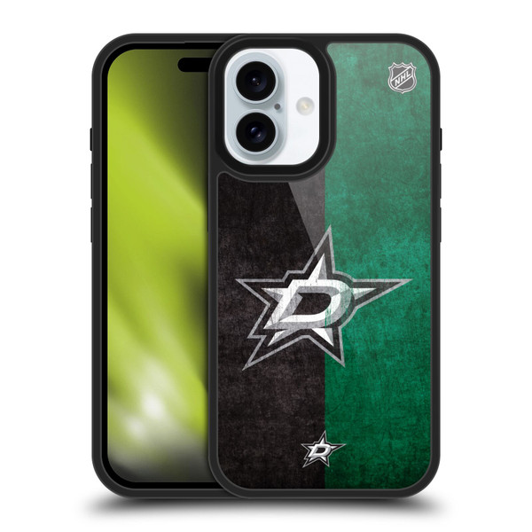 NHL Dallas Stars Half Distressed Gel Armour Case For Apple iPhone 16