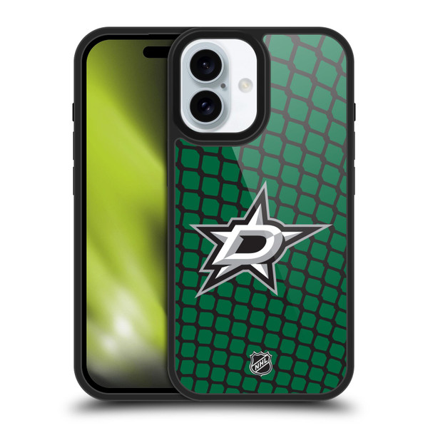 NHL Dallas Stars Net Pattern Gel Armour Case For Apple iPhone 16 NHL Dallas Stars Net Pattern Gel Armour Case For Apple iPhone 16