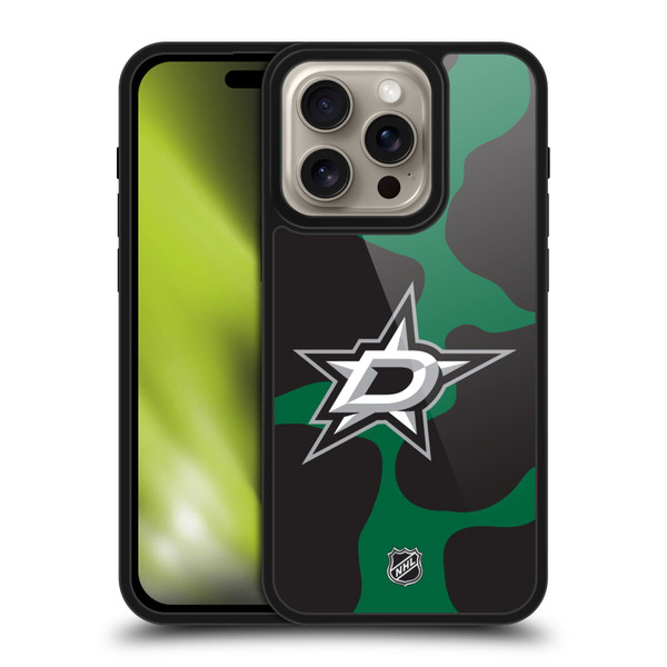 NHL Dallas Stars Cow Pattern Gel Armour Case For Apple iPhone 16 Pro