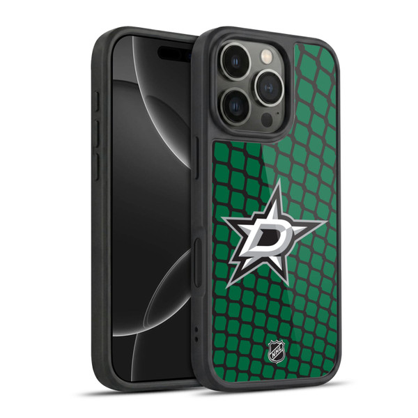 NHL Dallas Stars Net Pattern Gel Armour Case For Apple iPhone 16 Pro