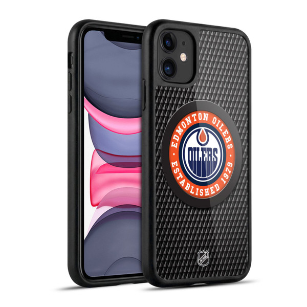 NHL Edmonton Oilers Puck Texture Gel Armour Case For Apple iPhone 11
