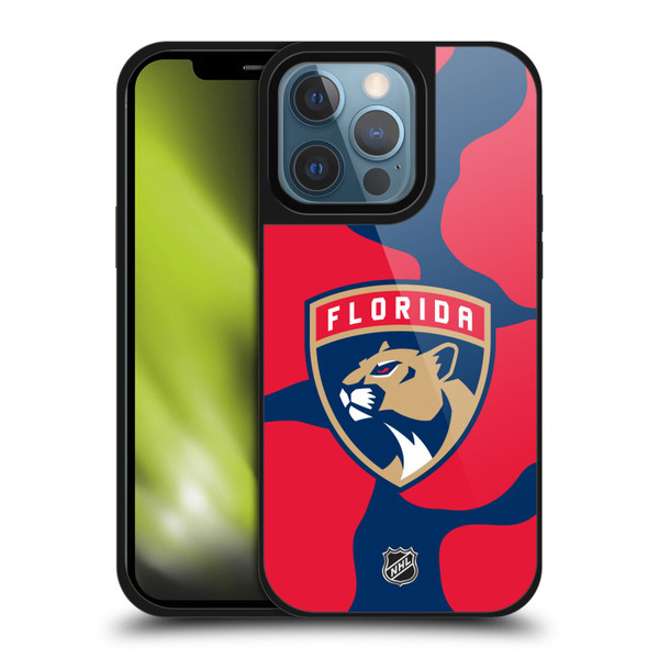 NHL Florida Panthers Cow Pattern Gel Armour Case For Apple iPhone 13 Pro