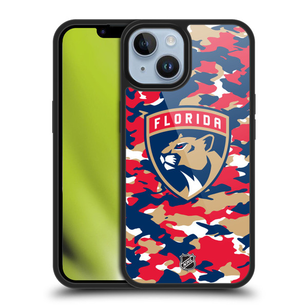 NHL Florida Panthers Camouflage Gel Armour Case For Apple iPhone 14