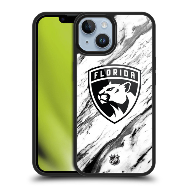 NHL Florida Panthers Marble Gel Armour Case For Apple iPhone 14