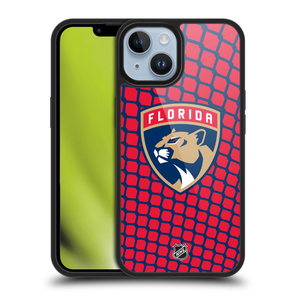 NHL Florida Panthers Net Pattern Gel Armour Case For Apple iPhone 14
