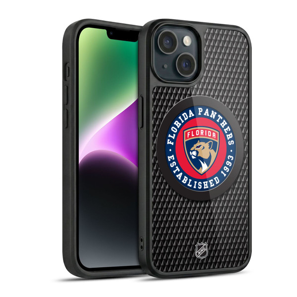 NHL Florida Panthers Puck Texture Gel Armour Case For Apple iPhone 14