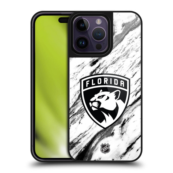 NHL Florida Panthers Marble Gel Armour Case For Apple iPhone 14 Pro Max