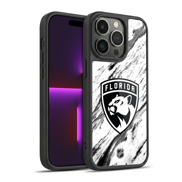 NHL Florida Panthers Marble Gel Armour Case For Apple iPhone 14 Pro