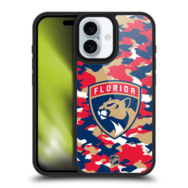 NHL Florida Panthers Camouflage Gel Armour Case For Apple iPhone 16