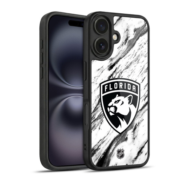 NHL Florida Panthers Marble Gel Armour Case For Apple iPhone 16