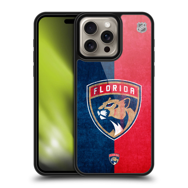 NHL Florida Panthers Half Distressed Gel Armour Case For Apple iPhone 16 Pro Max