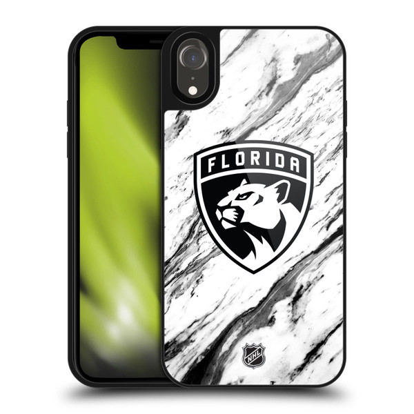 NHL Florida Panthers Marble Gel Armour Case For Apple iPhone XR