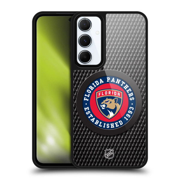 NHL Florida Panthers Puck Texture Gel Armour Case For Samsung Galaxy A55 5G