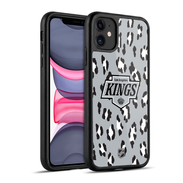 NHL Los Angeles Kings Leopard Pattern Gel Armour Case For Apple iPhone 11