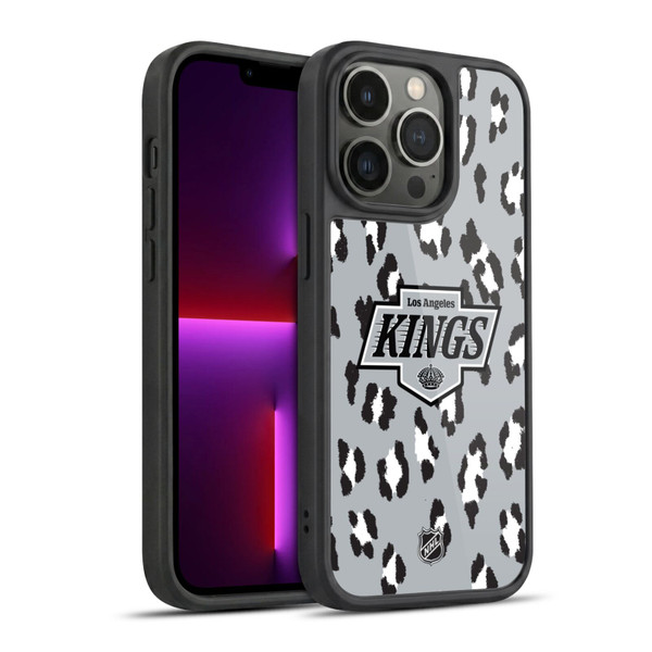 NHL Los Angeles Kings Leopard Pattern Gel Armour Case For Apple iPhone 13 Pro