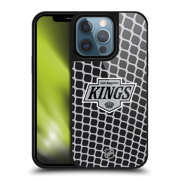 NHL Los Angeles Kings Net Pattern Gel Armour Case For Apple iPhone 13 Pro