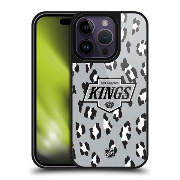 NHL Los Angeles Kings Leopard Pattern Gel Armour Case For Apple iPhone 14 Pro