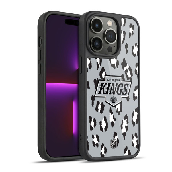 NHL Los Angeles Kings Leopard Pattern Gel Armour Case For Apple iPhone 14 Pro