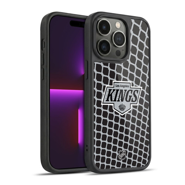 NHL Los Angeles Kings Net Pattern Gel Armour Case For Apple iPhone 14 Pro