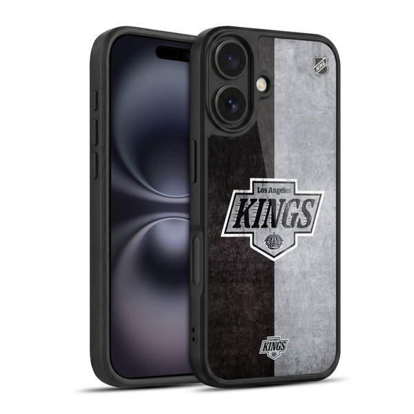 NHL Los Angeles Kings Half Distressed Gel Armour Case For Apple iPhone 16