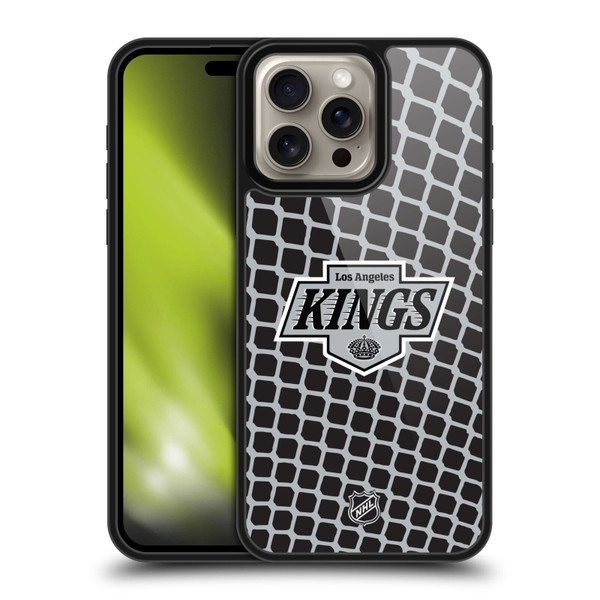 NHL Los Angeles Kings Net Pattern Gel Armour Case For Apple iPhone 16 Pro Max
