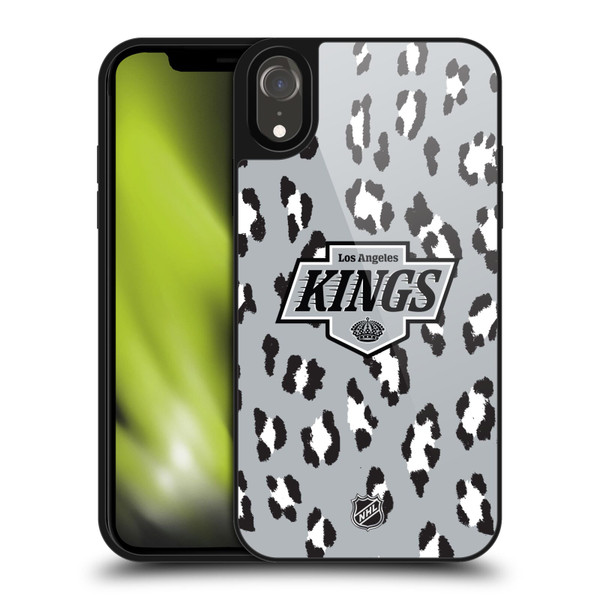 NHL Los Angeles Kings Leopard Pattern Gel Armour Case For Apple iPhone XR