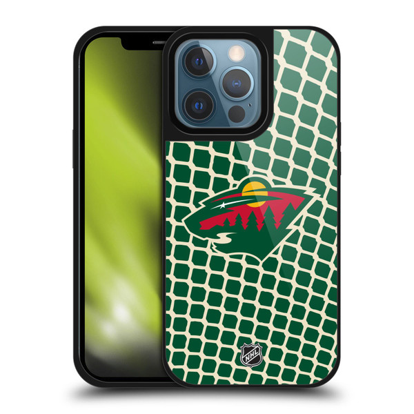 NHL Minnesota Wild Net Pattern Gel Armour Case For Apple iPhone 13 Pro